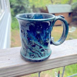 Gorgeous hand thrown pottery mug!